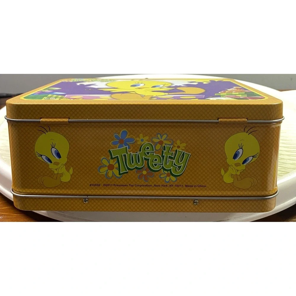 Looney‎ Tunes Pressman Tweety Bird Lunch Box W/100 Pc Jigsaw Puzzle NEW